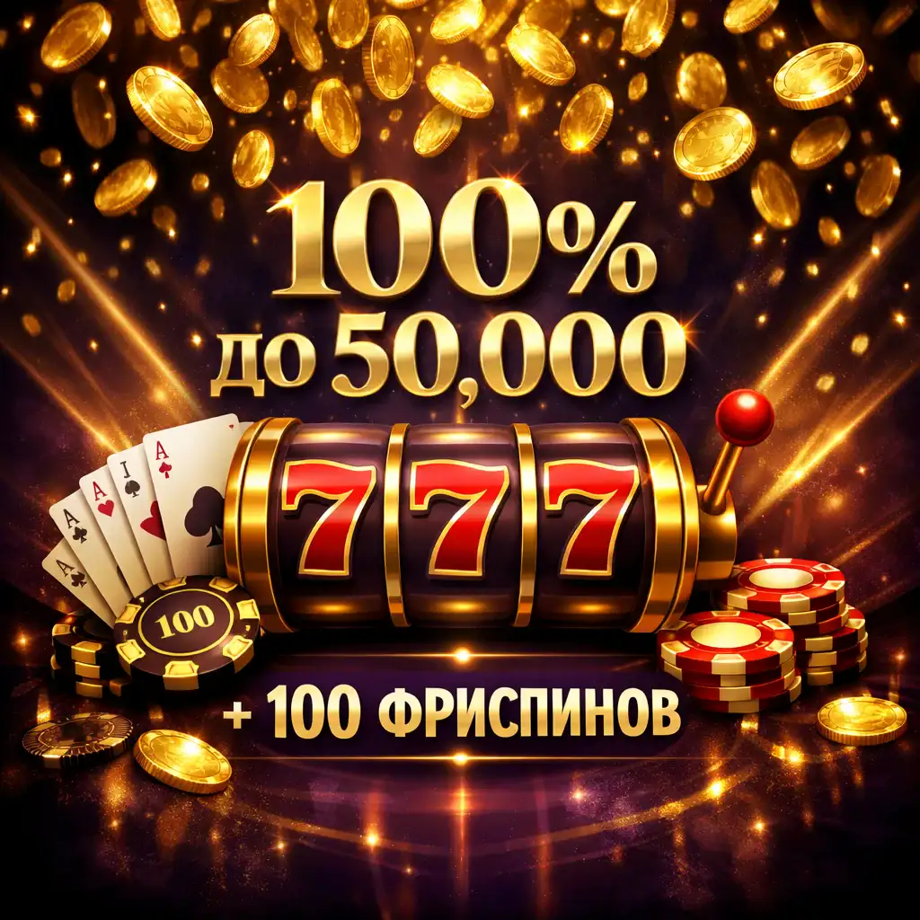 Бонус казино Парик24 - 100% до 50000 гривен и 100 фриспинов на слоты