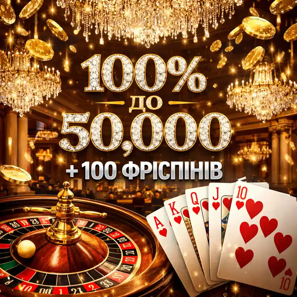 Бонус казино Парік24 - 100% до 50000 гривень та 100 фріспінів на слоти
