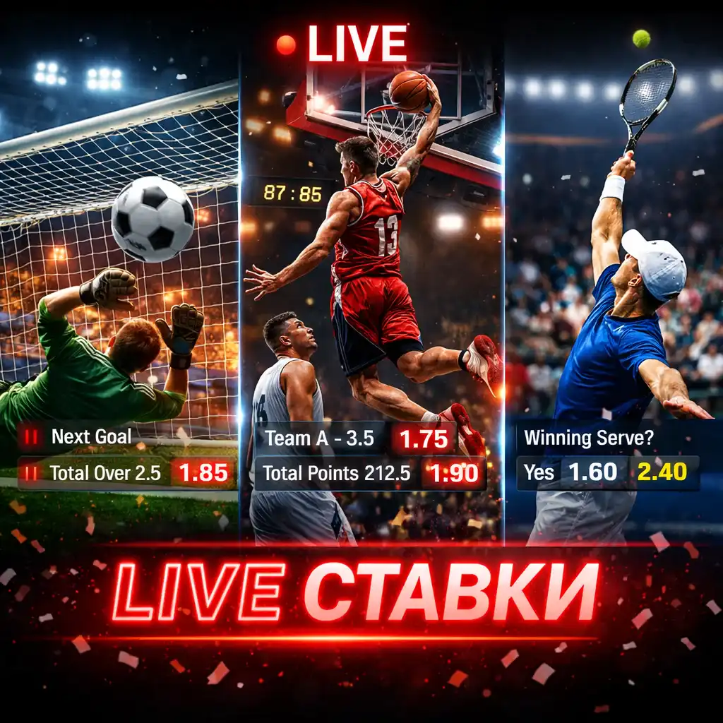 Live ставки на спорт в Parik24 - футбол, баскетбол, теніс у реальному часі
